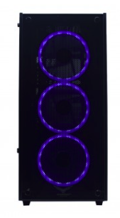 Gabinete Gaming Naceb Technology PLAYER Crystal Case NA-0603, Full ATX, Negro