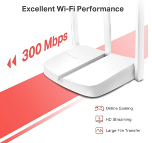 Router MERCUSYS MW306R, 300 Mbit/s, 2,4 GHz, Blanco