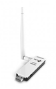 Adaptador USB TP-LINK TL-WN722N, Inalámbrico, 150 Mbit/s, Color blanco