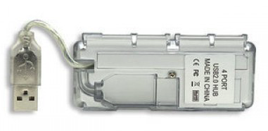 Hub USB Manhattan 160599, USB 2.0, Gris, 4 puertos