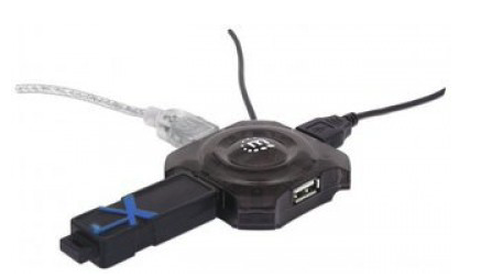 Hub USB Manhattan, Negro