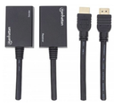 Extensor HDMI MANHATTAN 207386, Negro, HDMI