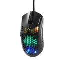 Mouse Gamer Naceb Technology Phantom, 6 Botones + Scroll, USB, 400-10000 DPI, Iluminación RGB, Sensor PAW3325, Cable Reforzado 1.8mts