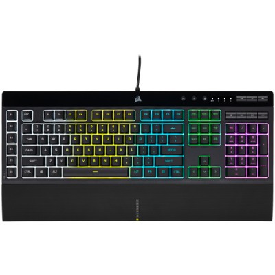 Kit Teclado y Mouse CORSAIR CH-9226965-SP, Juego, Negro