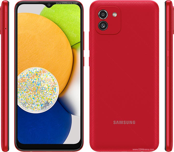 Teléfono Celular SAMSUNG A03, 6.5 pulgadas, 4GB, Rojo, Android 11