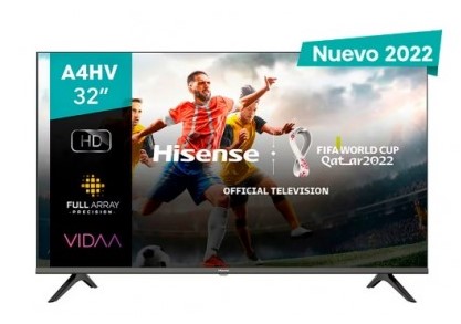 Televisor Hisense 32A4HV, 32 pulgadas, LED HD