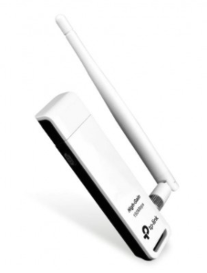Adaptador USB TP-LINK TL-WN722N, Inalámbrico, 150 Mbit/s, Color blanco