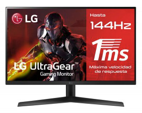 Monitor LG 27GN60R, 27 pulgadas, 350 cd / m², 1920 x 1080 Pixeles, 1 ms, FHD