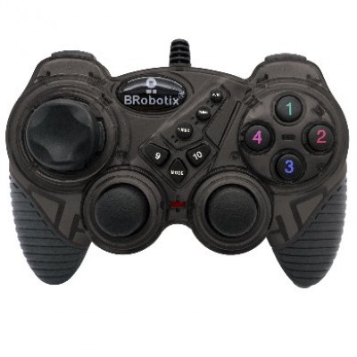 CONTROL PARA JUEGOS BROBOTIX 751899H, Gamepad, PS/PC, Analógico/Digital, 10 botones, Alámbrico