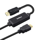 Cable adaptador convertidor HDMI 4K a Displayport 1.2 de 6 pies / 1.8 m, fuente HDMI a DisplayPort Monitor Cable unidireccional HDMI 1.4 macho a DP 1.2 macho -AHDPC