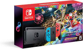 Consola Nintendo Switch Version Mario Kart Nintendo NINESWOLEDAZDD03, Consola, Negro Azul/Rojo, Nintendo Switch